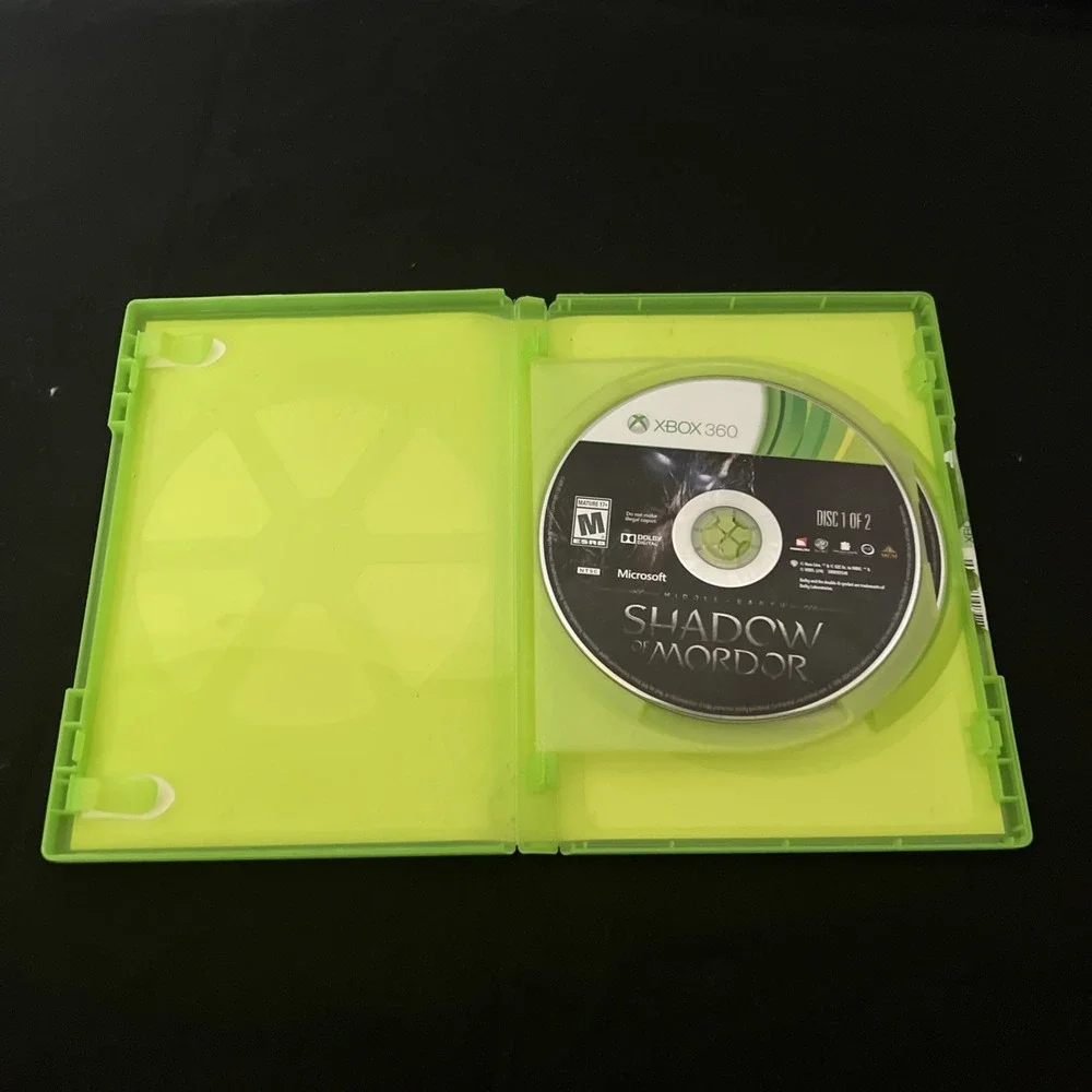 Middle Earth - Shadow of Mordor (Microsoft Xbox 360, 2014,‎ 2-Discs) w/ Manual